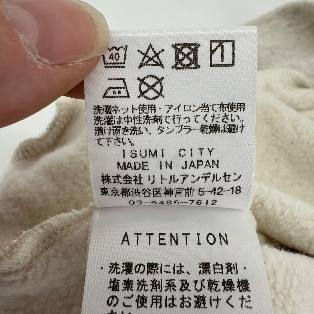 Hysteric Mini Crewneck Sweatshirt Size 140 US 10 Grey Oatmeal Mini-Chan Logo - Picture 9 of 12